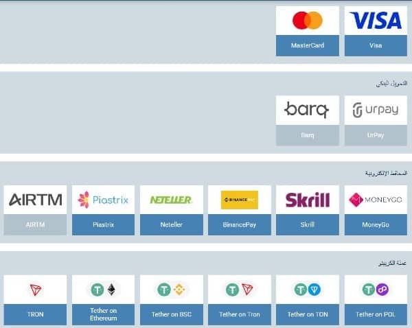 اختر طريقة السحب الخاصة بك على موقع 1xbet