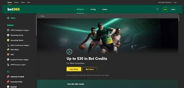 استفد من المكافأة الترحيبية في bet365